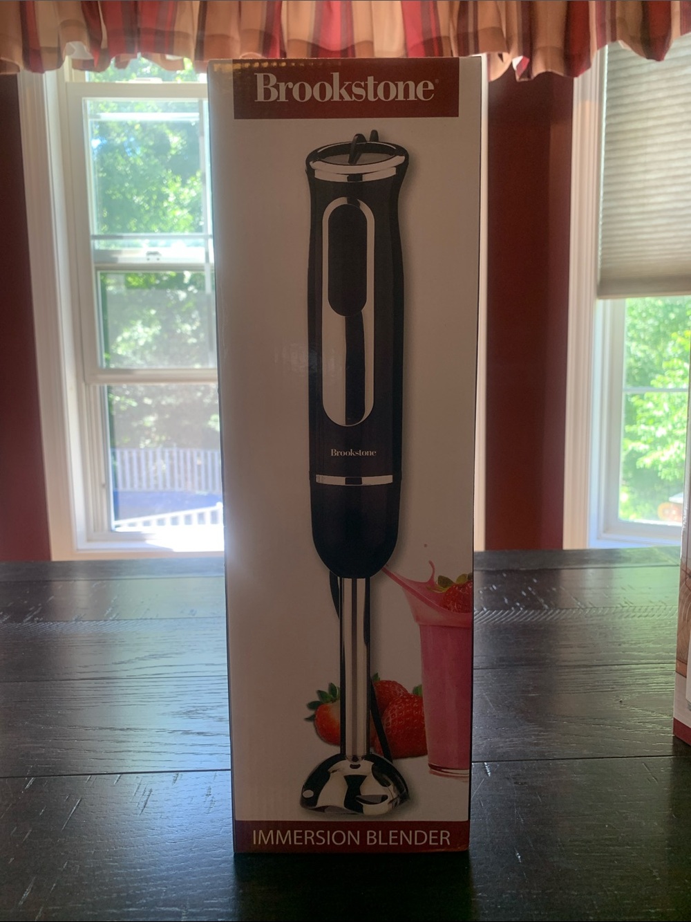 NEVER USED! Brookstone Black Immersion Blender Hand Mixer